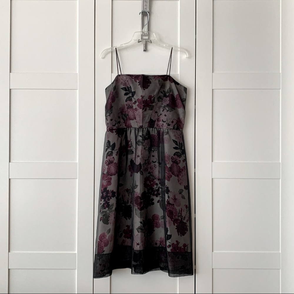 Silk Floral Cocktail Dress